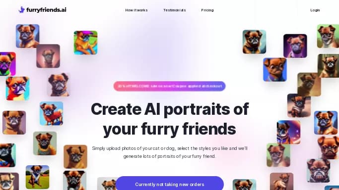 Furryfriends.ai — платная нейросеть   для создания изображений. Бесплатная версия с ограниченным функционалом, есть платные тарифы.