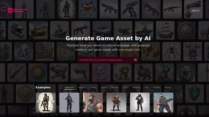 Game Generator — платная нейросеть   для дизайна. 