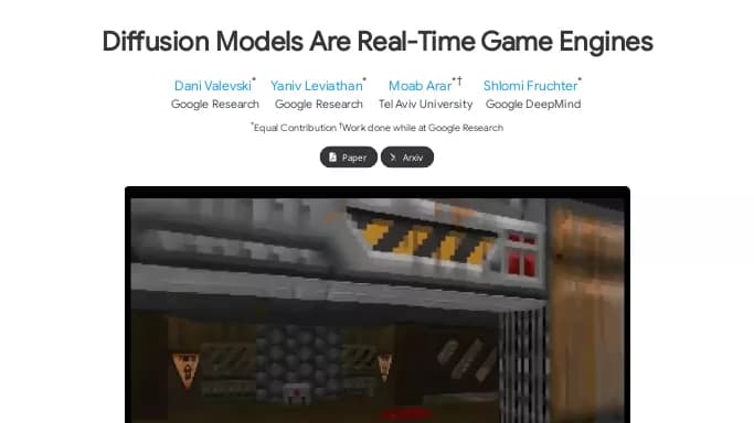 GameNgen — бесплатная нейросеть  undefined,  в играх. 