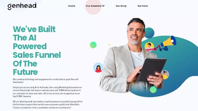 Genhead — платная нейросеть   для маркетинга. 