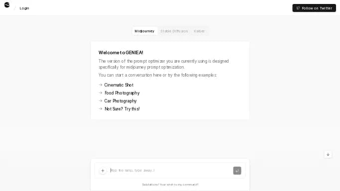 Geniea — бесплатная нейросеть   для генерации промптов,  для создания изображений. 