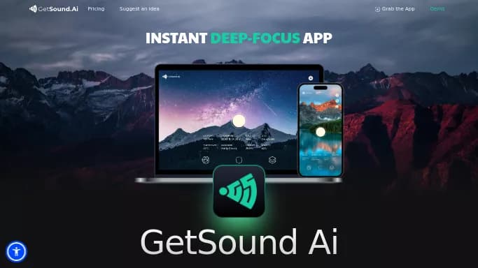 Getsound — бесплатная нейросеть   для создания музыки. Бесплатная версия с ограниченным функционалом, есть платные тарифы.