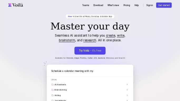 Voilà — платная нейросеть   для копирайтинга. Бесплатная версия с ограниченным функционалом, есть платные тарифы.