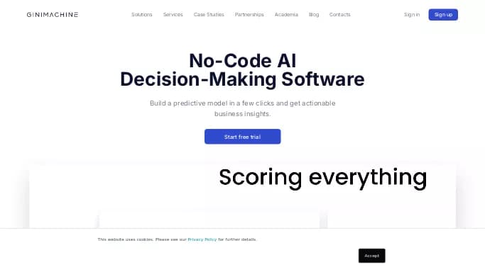 GiniMachine — платная нейросеть   для no Code/Low Code разработки. 