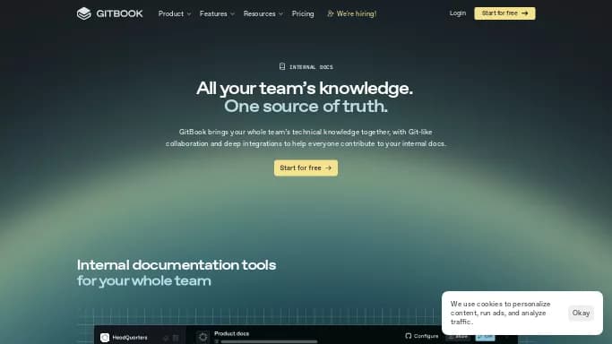 GitBook AI — бесплатная нейросеть   для разработки программного обеспечения. Бесплатная версия с ограниченным функционалом, есть платные тарифы.