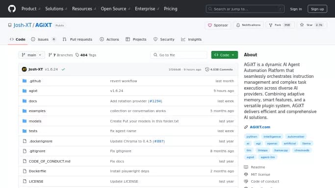 AgentLLM — бесплатная нейросеть  , автономные ИИ (AGI),  Open Source. 