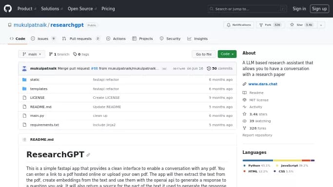 ResearchGPT — бесплатная нейросеть   для таблиц и PDF,  Open Source,  для научно-исследовательской деятельности. 