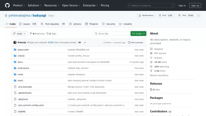 Baby AGI — бесплатная нейросеть   для научно-исследовательской деятельности,  для помощи в образовании, , автономные ИИ (AGI). 