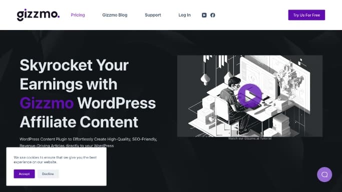 Gizzmo AI — платная нейросеть   для маркетинга,  для дизайна. Бесплатная версия с ограниченным функционалом, есть платные тарифы.