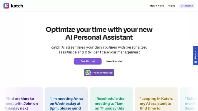 Katch — бесплатная нейросеть   для повышения продуктивности, для помощи в автоматизации. 