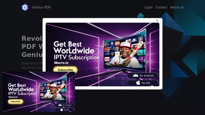 Genius PDF — бесплатная нейросеть   для повышения продуктивности, для помощи в автоматизации. Бесплатная версия с ограниченным функционалом, есть платные тарифы.