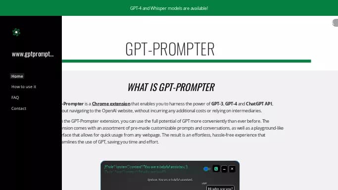 GPT-Prompter — бесплатная нейросеть   для суммаризации текста,  для повышения продуктивности,  для помощи в образовании. 