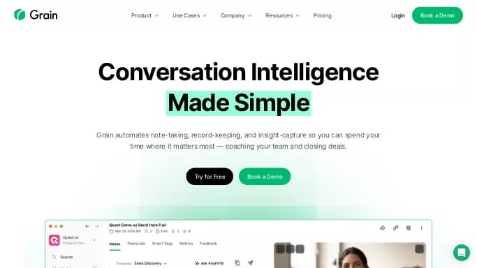 Grain — бесплатная нейросеть   для суммаризации текста,  для повышения продуктивности,  для помощи в образовании. Бесплатная версия с ограниченным функционалом, есть платные тарифы.