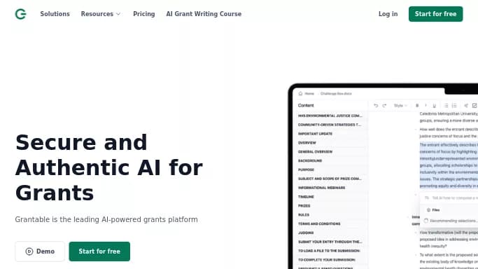 Grantable — бесплатная нейросеть   для написания текста. Бесплатная версия с ограниченным функционалом, есть платные тарифы.