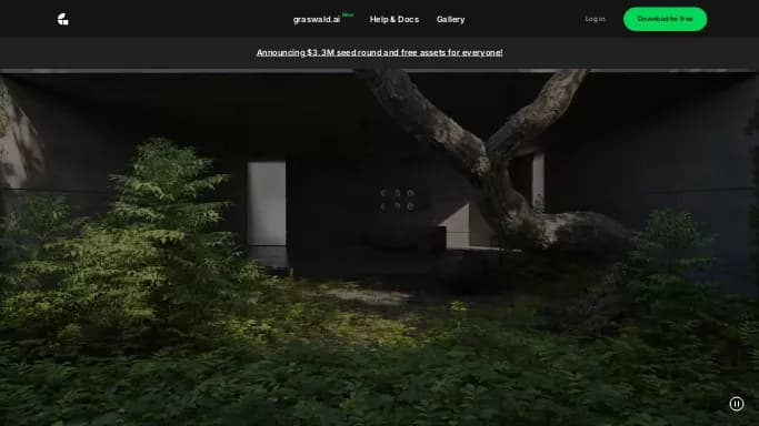 Graswald — платная нейросеть   для дизайна,  для 3D и анимации,  в играх. 