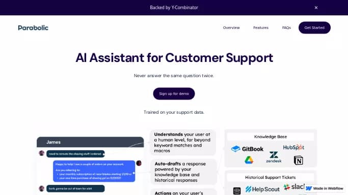 Parabolic — бесплатная нейросеть   для маркетинга. 