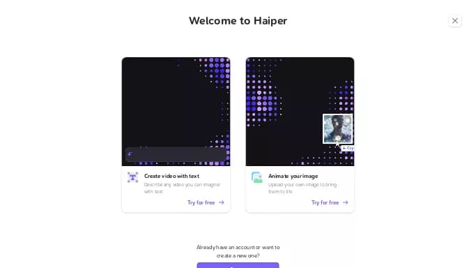 Haiper — платная нейросеть   для создания видео. 