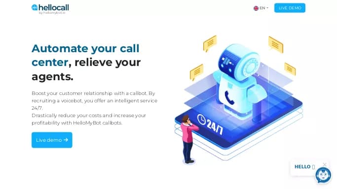 Hellocall — платная нейросеть   для маркетинга. 