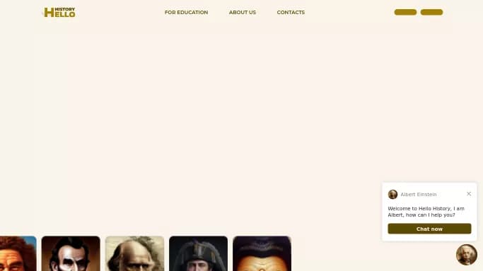 Hello History — бесплатная нейросеть   для развлечений. 