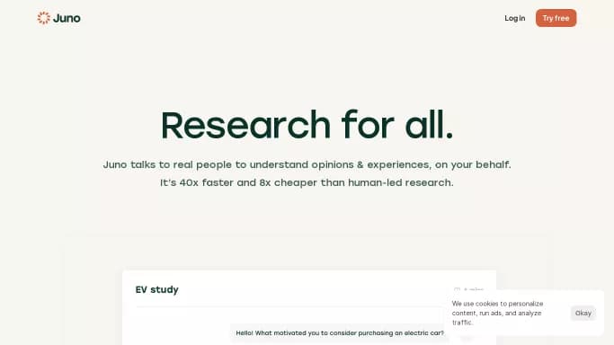 Juno Research — платная нейросеть   для научно-исследовательской деятельности. 