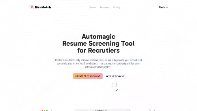 HireMatch — бесплатная нейросеть   помогающие в управлении персоналом. 