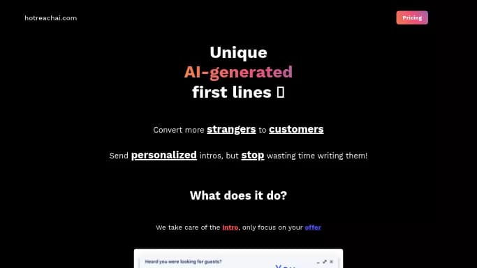 Hot Reach AI — бесплатная нейросеть   для работы с электронной почтой. Бесплатная версия с ограниченным функционалом, есть платные тарифы.