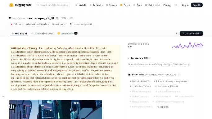 Zeroscope AI — бесплатная нейросеть   для создания видео. 
