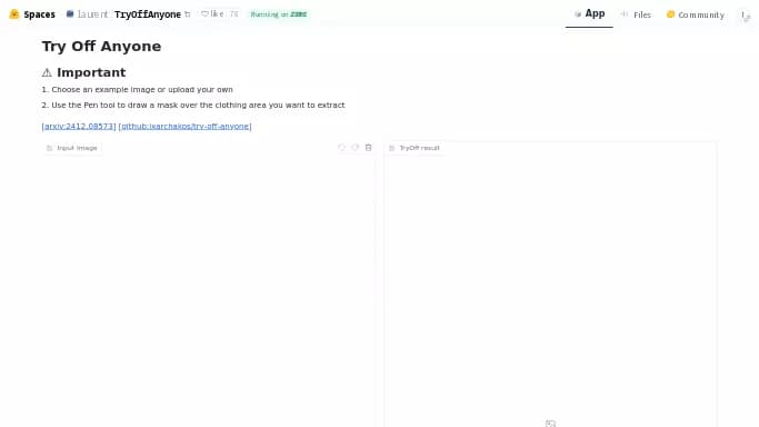 TryOffAnyone — бесплатная нейросеть   для стиля и моды. 