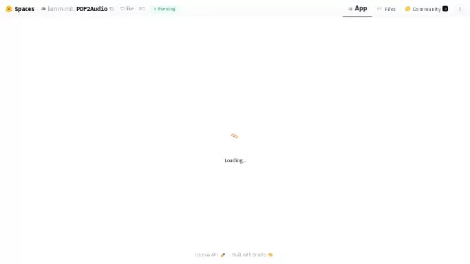 PDF2Audio — бесплатная нейросеть  — полезные ИИ,  для создания голоса. 