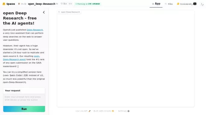 Open Deep Research — бесплатная нейросеть   для поиска. 