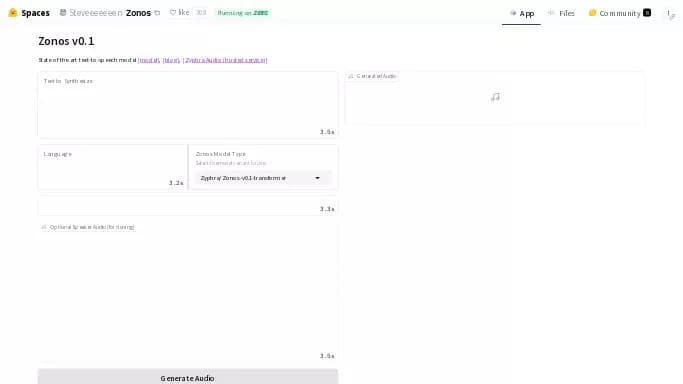 Zonos AI — бесплатная нейросеть   для разработки программного обеспечения,  Open Source,  для создания голоса. 