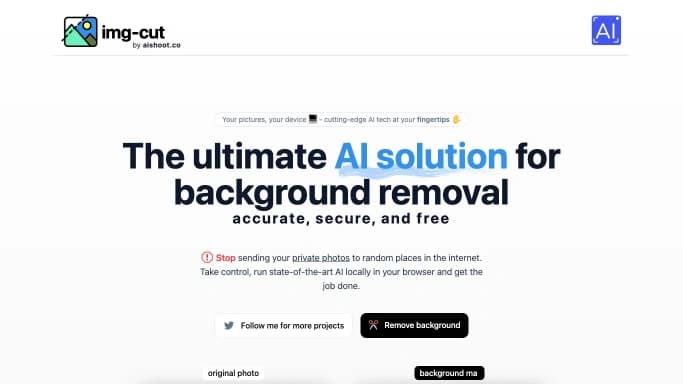 Img-Cut — бесплатная нейросеть   для редактирования изображений. 