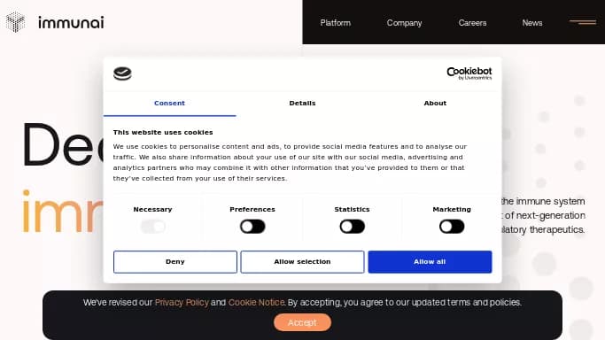 Immunai — платная нейросеть   для научно-исследовательской деятельности. 