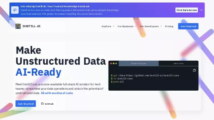 Instill — бесплатная нейросеть   — чат-бот. 