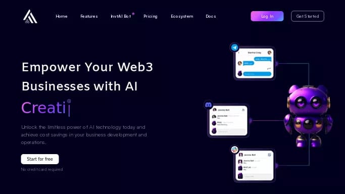 INVT AI — бесплатная нейросеть   для маркетинга. Бесплатная версия с ограниченным функционалом, есть платные тарифы.