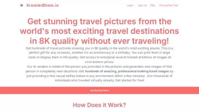 Itraveledthere.io — платная нейросеть   для путешествий. Бесплатная версия с ограниченным функционалом, есть платные тарифы.