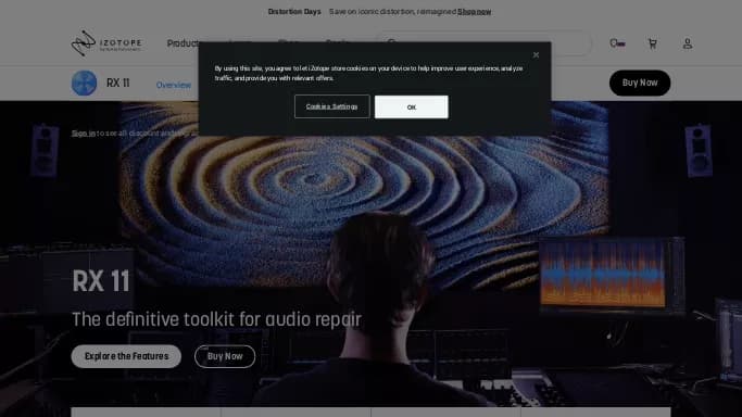 iZotope RX — платная нейросеть   для редактирования аудио,  для транскрибации аудио и видео,  для повышения продуктивности,  для помощи в образовании,  для создания музыки. Бесплатная версия с ограниченным функционалом, есть платные тарифы.