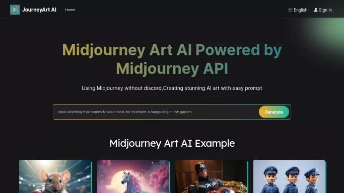 JourneyArt AI — бесплатная нейросеть   для создания изображений. 