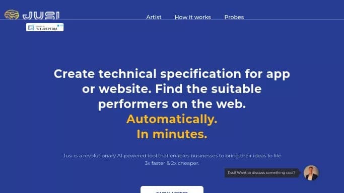 Jusi — платная нейросеть   для маркетинга. Бесплатная версия с ограниченным функционалом, есть платные тарифы.
