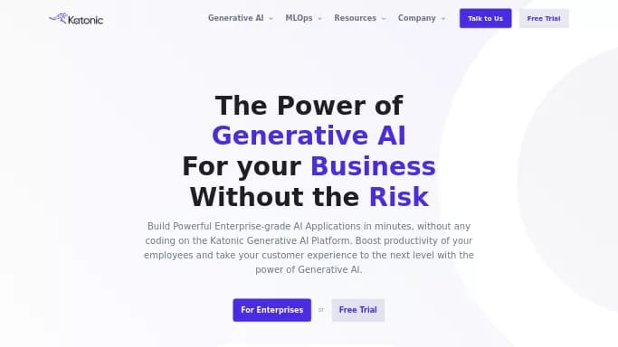 Katonic — платная нейросеть   для no Code/Low Code разработки. 