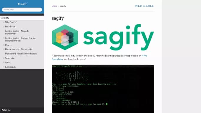 Sagify — бесплатная нейросеть   для разработки программного обеспечения. 