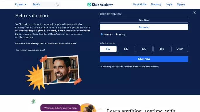 Khan Academy — платная нейросеть   для помощи в образовании. Бесплатная версия с ограниченным функционалом, есть платные тарифы.