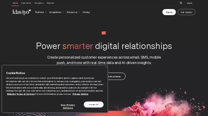 Klaviyo — платная нейросеть  для помощи в автоматизации,  для работы с электронной почтой,  для маркетинга. Бесплатная версия с ограниченным функционалом, есть платные тарифы.