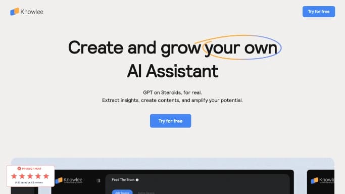 Knowlee AI — бесплатная нейросеть   — чат-бот,  для таблиц и PDF. Бесплатная версия с ограниченным функционалом, есть платные тарифы.