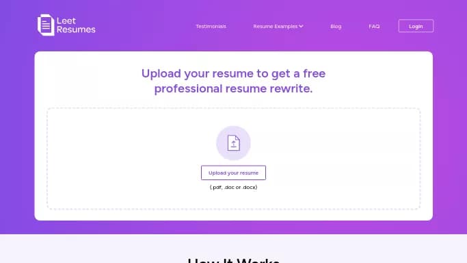 Leet Resumes — бесплатная нейросеть   помогающие в управлении персоналом. 