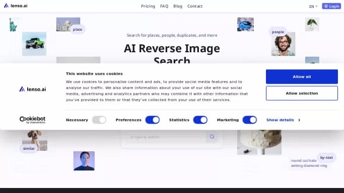 Lenso.ai — бесплатная нейросеть   для определения ИИ,  для копирайтинга,  для поиска. Бесплатная версия с ограниченным функционалом, есть платные тарифы.