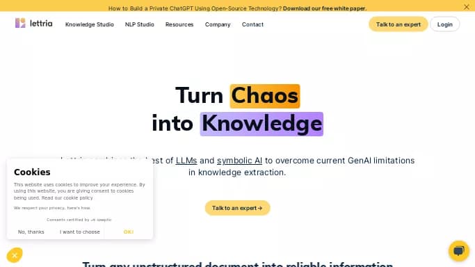 Lettria — платная нейросеть   для no Code/Low Code разработки. 