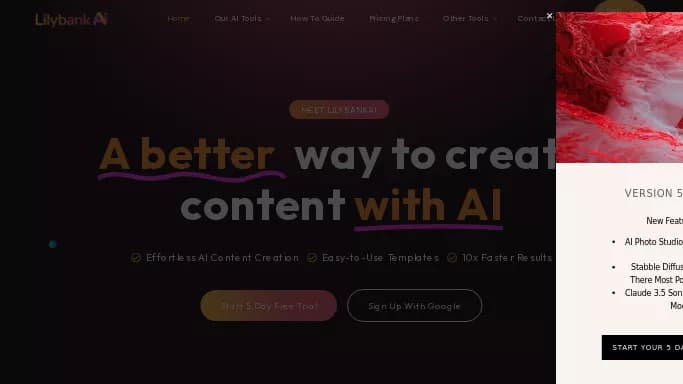 Lilybank AI — бесплатная нейросеть   для SMM. Бесплатная версия с ограниченным функционалом, есть платные тарифы.