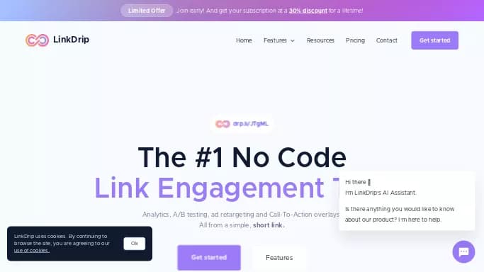 LinkDrip — платная нейросеть   для no Code/Low Code разработки. Бесплатная версия с ограниченным функционалом, есть платные тарифы.