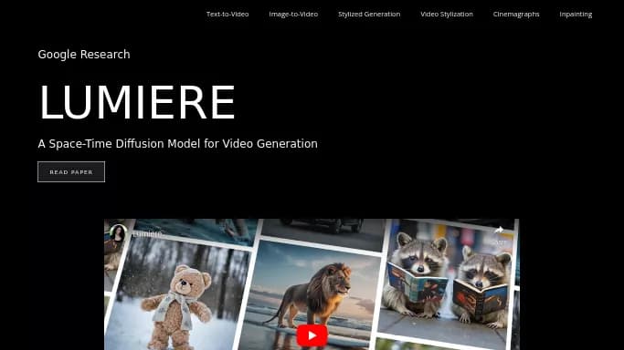 Lumiere AI by Google — бесплатная нейросеть  undefined,  для редактирования видео,  для создания видео. 